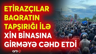 SON DƏQİQƏ! İrəvanda kütləvi toqquşmalar oldu: Etirazçılar polislərə hücum etdi - CANLI