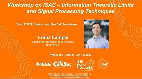 [ISAC Workshop: Information Theoretic Limits and Signal Processing Technique -5] Franz Lampel