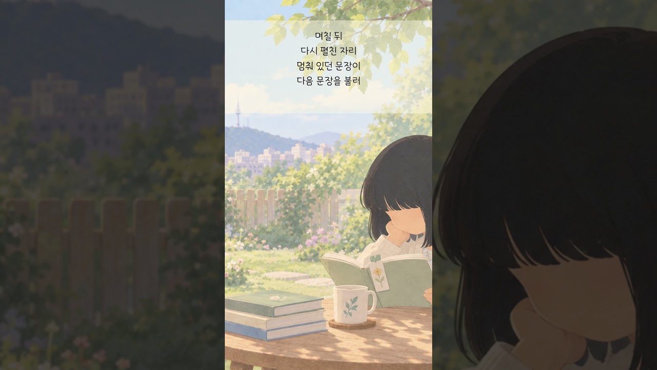 책갈피 | 멈춰둔 시간이 다시 넘어간다 | 시가 노래로 #시간 #기억 #책 #감성
