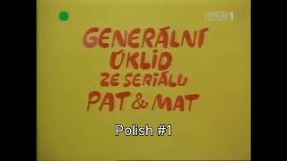 Pat & Mat intro in different languages  