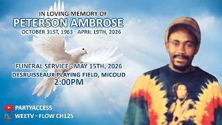 Funeral Service of Peterson Ambrose
