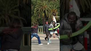 Noodle Fighting Strangers In Public