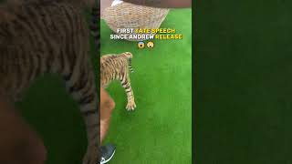 First Tate Speech After Andrew Tate Release