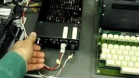 Vintage Rockwell AIM 65/40 running memory tests