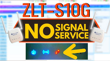 ZLT-S10G RED LIGHT INDICATOR 2021 | NO SIGNAL-SERVICE | RESOLVE!