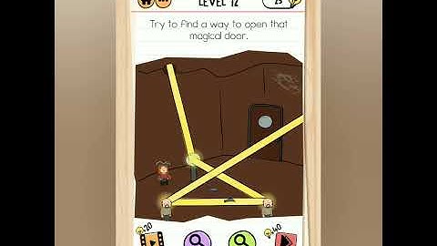 brain test 2 captain Mary level 12 try to find a way to open that magical door.