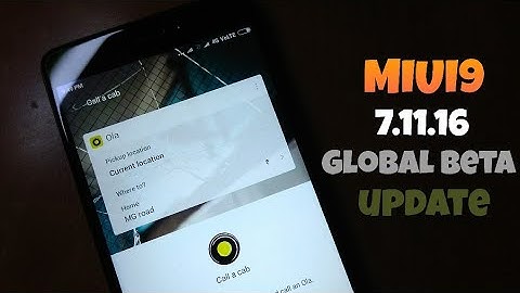 MIUI9 7.11.16 Global Beta update