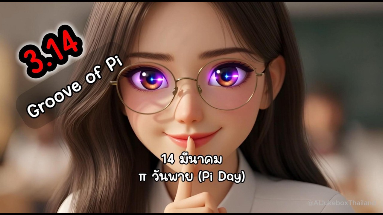 3.14 (Groove of Pi) 💃❣️ π วันพาย (𝐏𝐢 𝐃𝐚𝐲)  เพลงเต้นจังหวะสนุก  #วันพาย   | AI Jukebox Thailand