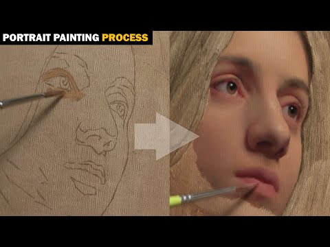TIME LAPSE: Oil Painting Process (Portrait)
