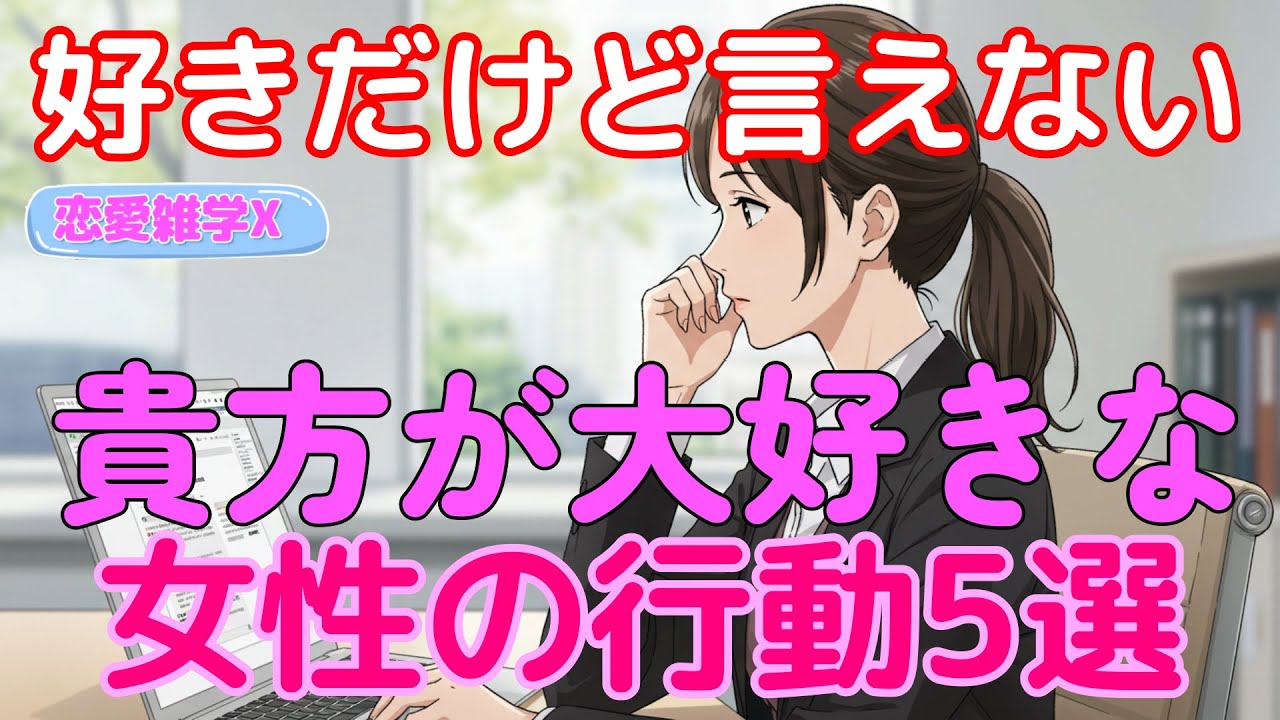 【恋愛雑学マスターＸ】好きと言えない女性が見せる不器用なサイン！あなたは見抜ける？#恋愛心理 #恋愛雑学 #好き避け