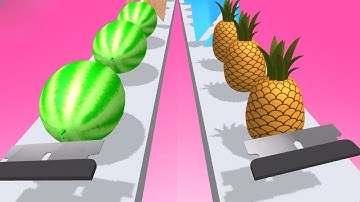 Slicer Runner ! Relaxing sounds! Satisfying Video