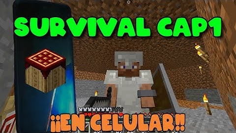 Survival en MINECRAFT JAVA desde un CELULAR📱