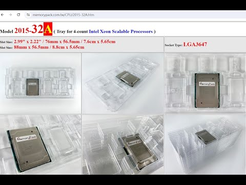 LGA3647 CPU tray