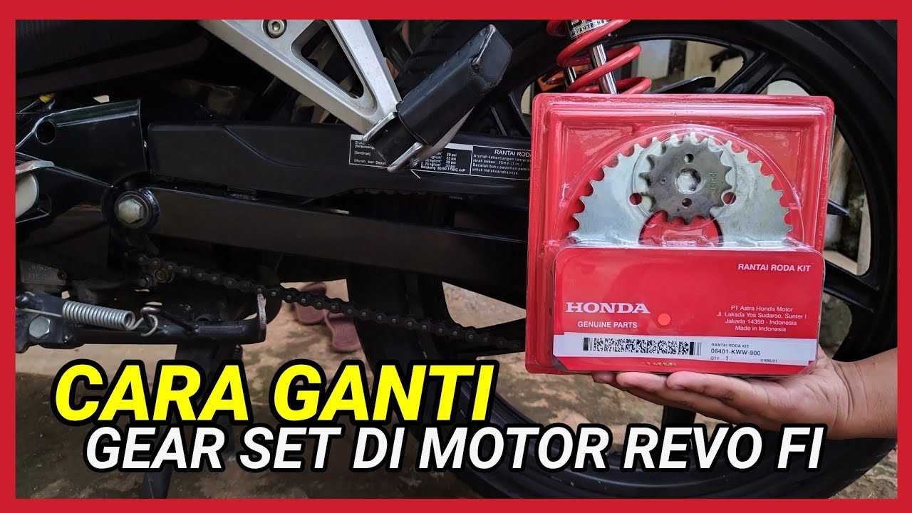 CARA Samuel Lawrence GEAR SET DI MOTOR HONDA REVO FI YouTube