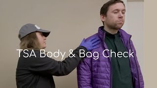 TSA Pat Down and Bag Check - Realistic ASMR