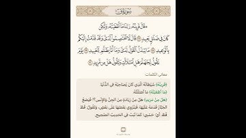 السراج في بيان غريب القران سورة ق 8 مع تلاوة الشيخ سعد الغامدي