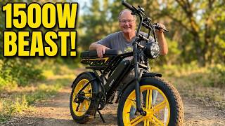 TST R9 1500W Full Suspension Moped Style Electric Bike It's Amazing #ebike