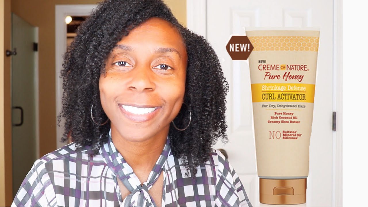 Creme of Nature's Pure Honey SHRINKAGE DEFENSE Curl Activator| NO GEL ...