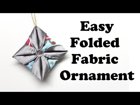 Easy Folded Fabric Ornament