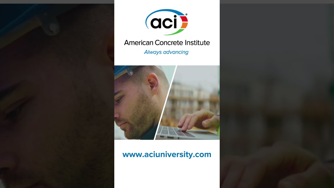 ACI University Certificate Programs Online Concrete Learning