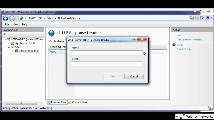 How To Set X-Frame-Options HTTP Header for IIS