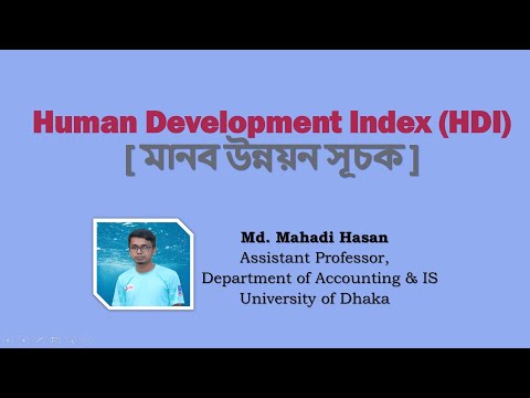 Human Development Index (HDI): [ মানব উন্নয়ন সূচক ]