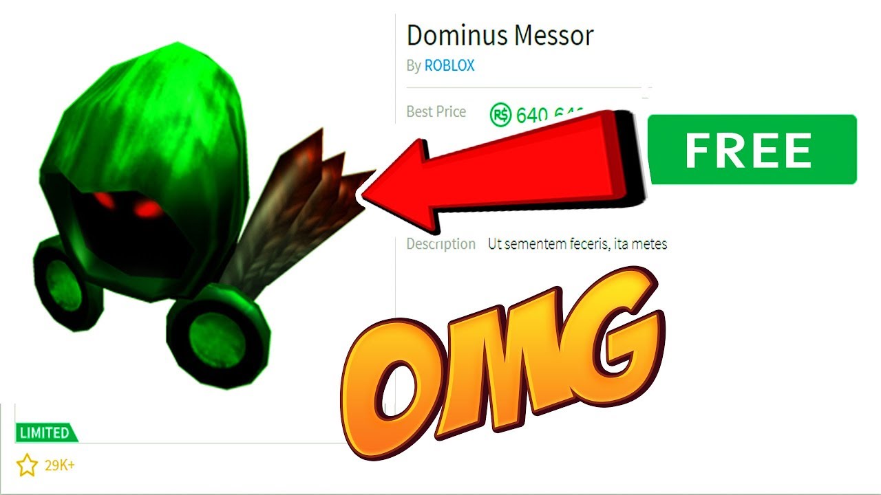 HOW TO GET A FREE ROBLOX DOMINUS HAT?! 