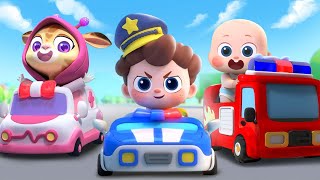 fire truck police car ambulance surprise egg vending machine colors song kids song babybus