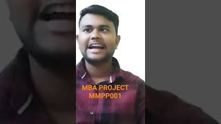 MBA PROJECT #MMPP001 #IGNU