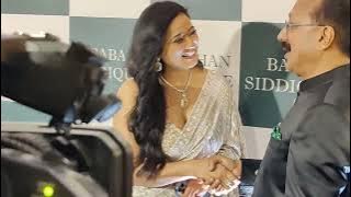Shweta Tiwari in saree looking beautiful at Baba Siddique Iftar party 2024