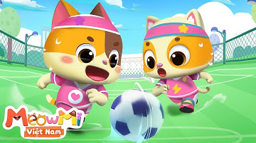 Mèo con chơi bóng đá | Trận bóng của mèo con | Nhạc thiếu nhi | MeowMi Gia đình những chú mèo