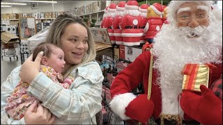 Baby Sees Santa For The First Time (at Home Depot lol)