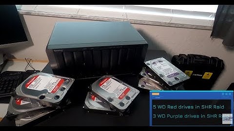 Synology DS1819+ NAS setup with two volumes for data and surveillance