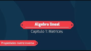 16 Matriz inversa propiedades
