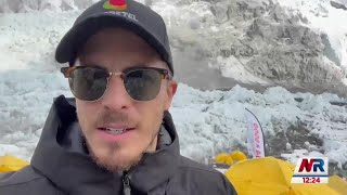 Daniel Vargas retrasó su ascenso a la cima del Everest debido al mal tiempo