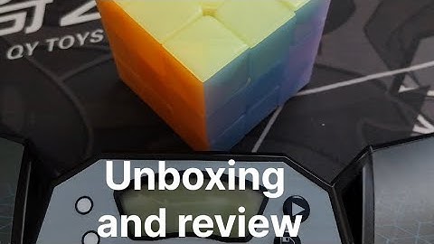 Qiyi jelly 3x3 unboxing and review
