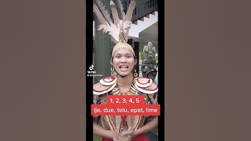 How to Count from 1 to 10 in Ngaju Dayak Language, an Austronesian language from Borneo, Indonesia