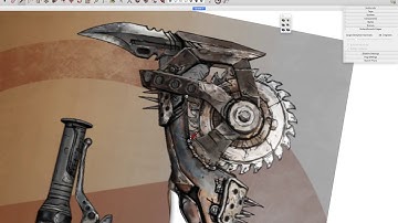 Speed Modeling a Buzzaxe from Borderlands 3 in SketchUp