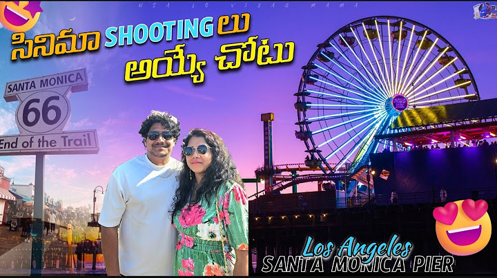 Santa Monica Pier || Beach View Parks in Los Angeles || Telugu USA vlogs