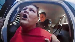 Karen Tries Bullying Officer After Arrest, Gets Karma
