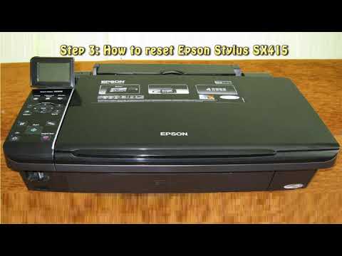 Reset Epson Stylus SX415 Waste Ink Pad Counter