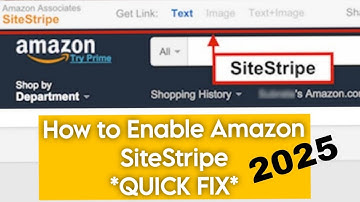 AMAZON Site Stripe not showing (QUICK FIX) | How to Enable Site Stripe on Amazon | Amazon Affiliate