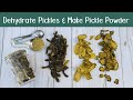 Dehydrate Pickles + Make Pickle Powder from Dill and Sweet Pickles + Ways to use Pickle Powder