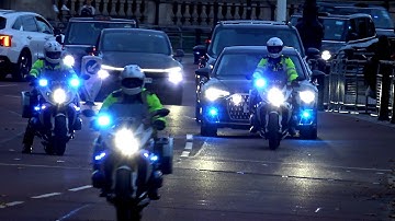 Queen camilla motorcade around London 