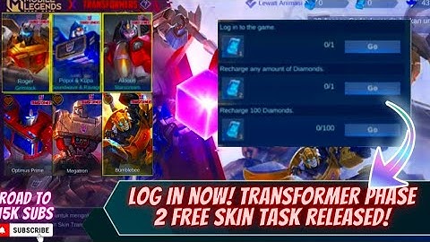 HOW TO GET "FREE" TRANSFORMERS/EPIC SKINS USING FREE TOKENS IN MLBB X TRANSFORMERS EVENT | PHASE 2