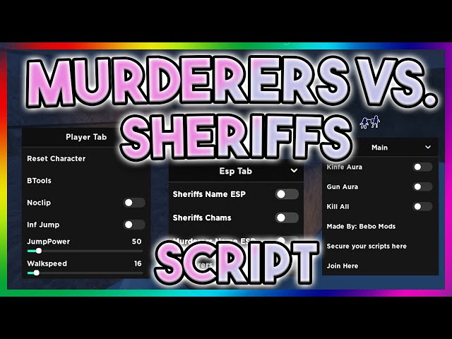 Murderers VS Sheriffs Script (PASTEBIN 2023) - (Silent Aim, Kill Aura,  Wallbang & More) - Keyless 🔥🔥 
