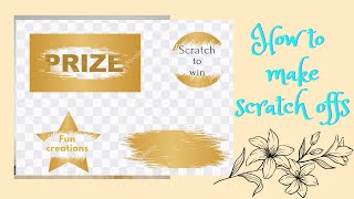 how to make scratchoffs without glue or dishsoap☺✌#scratch #scratchandwin #coin #creative #different