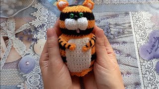 картинка: Тигр спицами МК