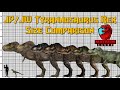 Jp  jw  tyrannosaurus rex 19932024 size comparison sizecomparison