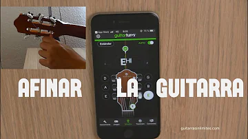 ¿Cómo se llama la aplicación para afinar la guitarra?
